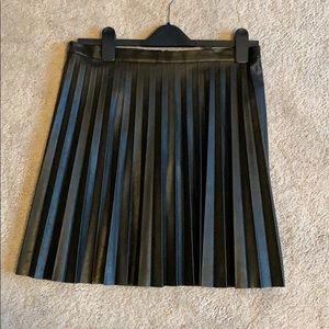 J Crew Black pleated skirt